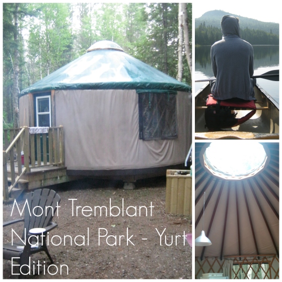 Yurt Mont Tremblant collage